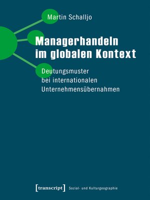 cover image of Managerhandeln im globalen Kontext